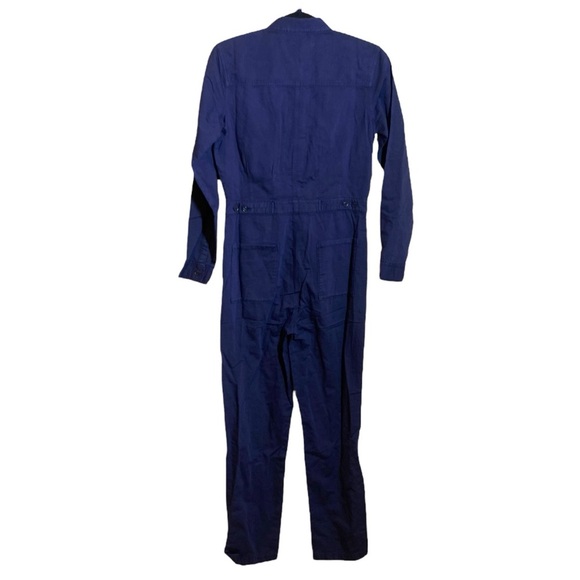 NWT OUTERKNOWN Navy Linen S.E.A Long Sleeve Jumpsuit, size X-Small - Picture 11 of 12